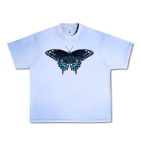 Grape Ice Black Swallowtail Butterfly Urban Heavy Tee - LillyAllenDesigns