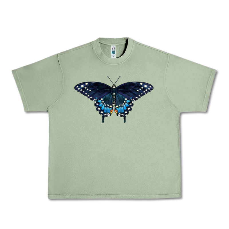 Black Swallowtail Butterfly Urban Heavy Tee by LillyAllenDesigns | Teevron