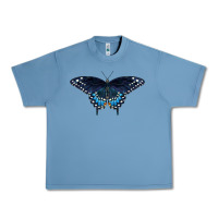 Pebble Blue Black Swallowtail Butterfly Urban Heavy Tee - LillyAllenDesigns