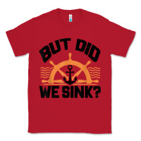 Red funny boat captain gift for boater men women cool boating t shirt Classic Tee - linhVisuals