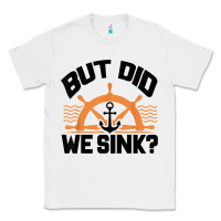 White funny boat captain gift for boater men women cool boating t shirt Classic Tee - linhVisuals