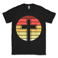 Black jesus cross retro style vintage t shirt Classic Tee - linhVisuals