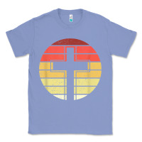 Colony Blue jesus cross retro style vintage t shirt Classic Tee - linhVisuals
