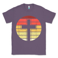 Lavender jesus cross retro style vintage t shirt Classic Tee - linhVisuals