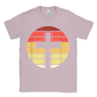 Lilac jesus cross retro style vintage t shirt Classic Tee - linhVisuals