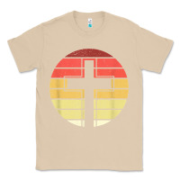 Mushroom jesus cross retro style vintage t shirt Classic Tee - linhVisuals