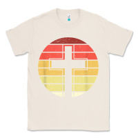 Natural jesus cross retro style vintage t shirt Classic Tee - linhVisuals