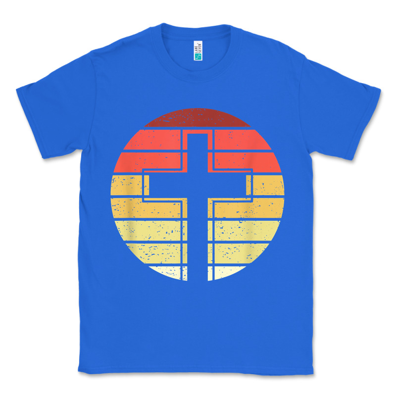 Jesus Cross Retro Style Vintage T Shirt Classic Tee by linhVisuals | Teevron