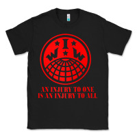 Black iww injury one is injury to all front and back red zip hoodie Classic Tee - linhVisuals