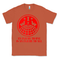 Copper iww injury one is injury to all front and back red zip hoodie Classic Tee - linhVisuals