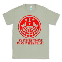 Matcha iww injury one is injury to all front and back red zip hoodie Classic Tee - linhVisuals