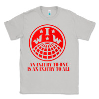 Moon Dust iww injury one is injury to all front and back red zip hoodie Classic Tee - linhVisuals