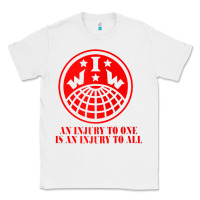 White iww injury one is injury to all front and back red zip hoodie Classic Tee - linhVisuals