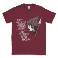 Burgundy fate whispers to her you cannot withstand the storm t shirt Classic Tee - linhVisuals