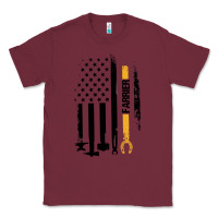 Burgundy farrier, horse lovers no hoof no horse barefoot father's day pullover Classic Tee - linhVisuals