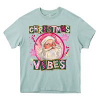 Arona Pink Christmas Vibes Santa Heavy Core Tee - FaDigitalArtStudio
