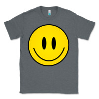 Charcoal Heather retro happy vibe smiley face happy face graphic sweatshirt Classic Tee - linhVisuals