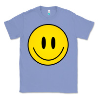 Colony Blue retro happy vibe smiley face happy face graphic sweatshirt Classic Tee - linhVisuals