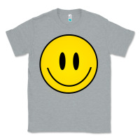 Heather Grey retro happy vibe smiley face happy face graphic sweatshirt Classic Tee - linhVisuals
