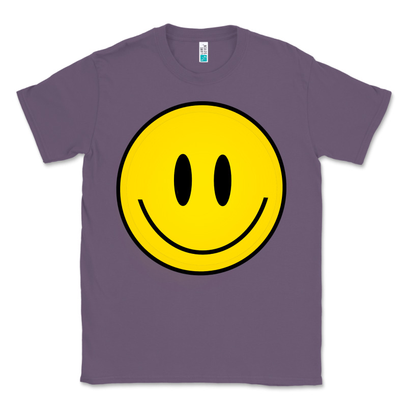 Retro Happy Vibe Smiley Face Happy Face Graphic Sweatshirt Classic Tee by linhVisuals | Teevron