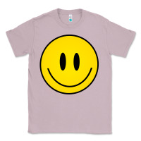 Lilac retro happy vibe smiley face happy face graphic sweatshirt Classic Tee - linhVisuals