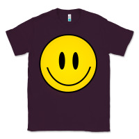 Plum retro happy vibe smiley face happy face graphic sweatshirt Classic Tee - linhVisuals