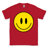 Red retro happy vibe smiley face happy face graphic sweatshirt Classic Tee - linhVisuals