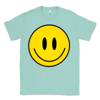 Seafoam retro happy vibe smiley face happy face graphic sweatshirt Classic Tee - linhVisuals