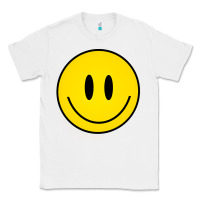White retro happy vibe smiley face happy face graphic sweatshirt Classic Tee - linhVisuals