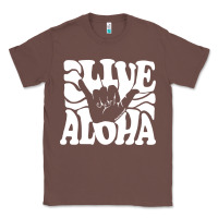 Chestnut vintage live aloha state hawaiian islands shaka hawaii maui pullover h Classic Tee - linhVisuals
