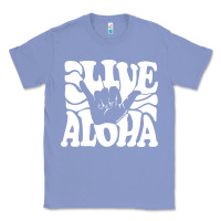 Colony Blue vintage live aloha state hawaiian islands shaka hawaii maui pullover h Classic Tee - linhVisuals
