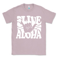 Lilac vintage live aloha state hawaiian islands shaka hawaii maui pullover h Classic Tee - linhVisuals