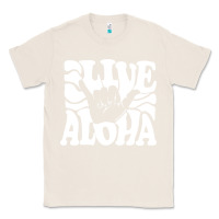 Natural vintage live aloha state hawaiian islands shaka hawaii maui pullover h Classic Tee - linhVisuals