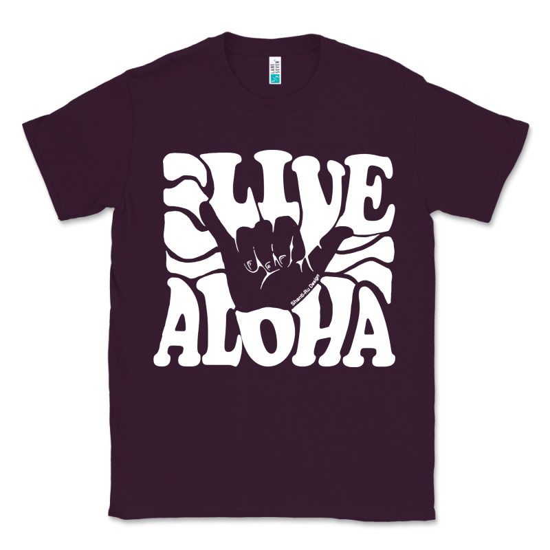 Vintage Live Aloha State Hawaiian Islands Shaka Hawaii Maui Pullover H Classic Tee by linhVisuals | Teevron