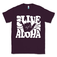 Plum vintage live aloha state hawaiian islands shaka hawaii maui pullover h Classic Tee - linhVisuals
