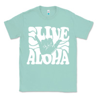Seafoam vintage live aloha state hawaiian islands shaka hawaii maui pullover h Classic Tee - linhVisuals