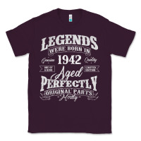 Plum legends were born in 1942 year of birth birthday t shirt Classic Tee - linhVisuals