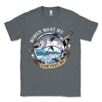 Charcoal Heather funny women want me, fish fishing fear t shirt Classic Tee - linhVisuals