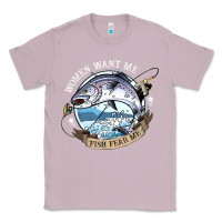 Lilac funny women want me, fish fishing fear t shirt Classic Tee - linhVisuals