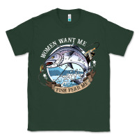 Sports Green funny women want me, fish fishing fear t shirt Classic Tee - linhVisuals