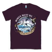 Plum funny women want me, fish fishing fear t shirt Classic Tee - linhVisuals