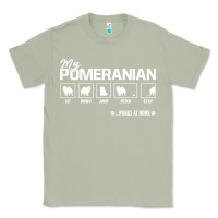 Matcha dog pomeranian cute dog puppy pet black paw Classic Tee - linhVisuals