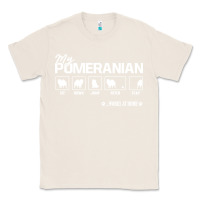 Natural dog pomeranian cute dog puppy pet black paw Classic Tee - linhVisuals