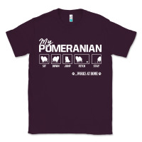 Plum dog pomeranian cute dog puppy pet black paw Classic Tee - linhVisuals