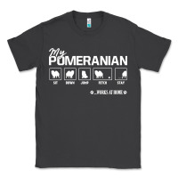 Smoke dog pomeranian cute dog puppy pet black paw Classic Tee - linhVisuals