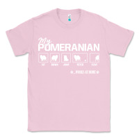 Bubblegum Pink dog pomeranian cute dog puppy pet black paw Classic Tee - linhVisuals