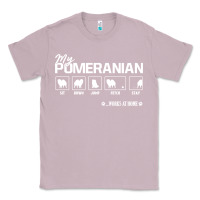 Lilac dog pomeranian cute dog puppy pet black paw Classic Tee - linhVisuals