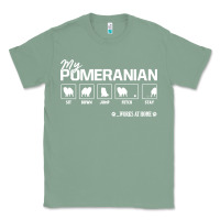 Sage dog pomeranian cute dog puppy pet black paw Classic Tee - linhVisuals