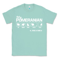 Seafoam dog pomeranian cute dog puppy pet black paw Classic Tee - linhVisuals
