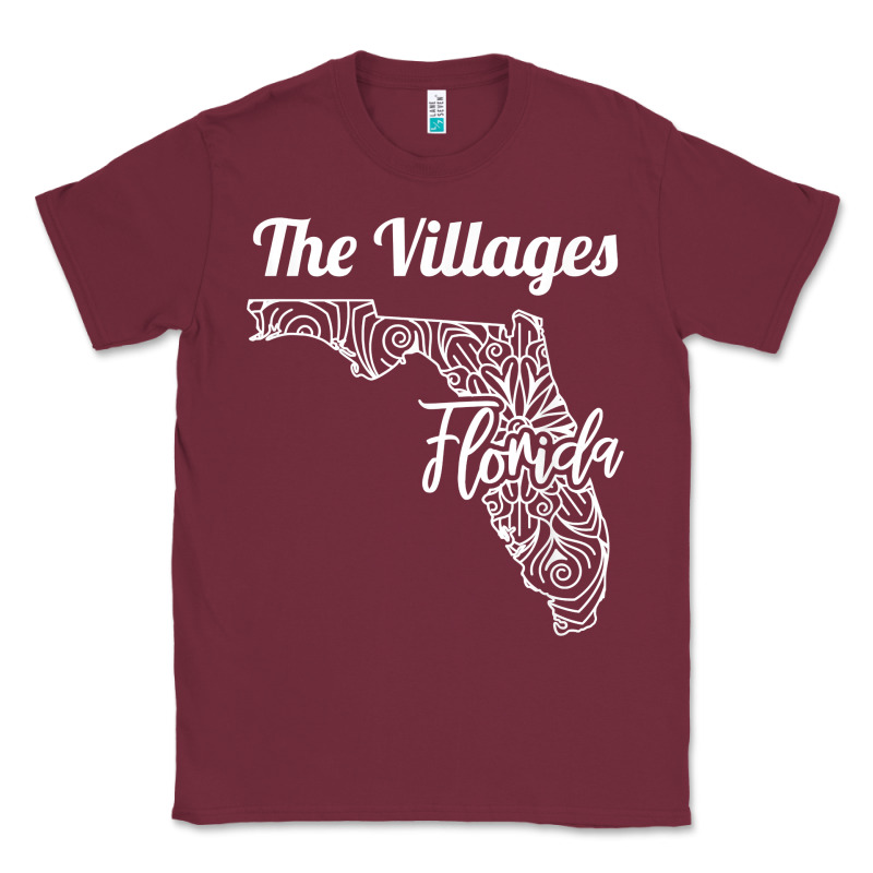 The Villages Fl   Florida City Mandala T Shirt Classic Tee by linhVisuals | Teevron